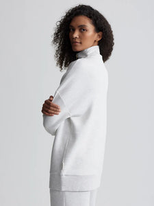 Varley Masie Longline Sweater in ivory Marl