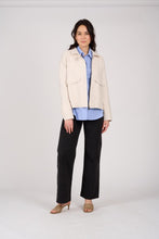 Load image into Gallery viewer, Oakwood Ambre Boiled Wool Jacket in Stone
