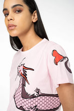 Load image into Gallery viewer, Pinko T-Shirt with Dragon Print and Embroidery
