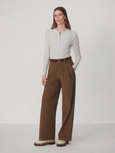 Load image into Gallery viewer, Varley Kesia Long Sleeve Henley Top in Light Grey

