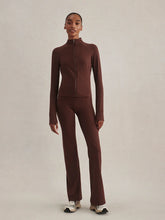 Load image into Gallery viewer, Varley Always Zip Through Sweater in Deep Mahonany
