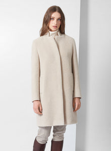 Cinzia Rocca Wool & Alpaca Coat in Beige