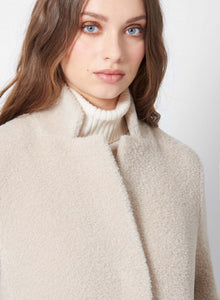 Cinzia Rocca Wool & Alpaca Coat in Beige