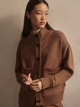 Load image into Gallery viewer, Varley Sabrina Button Through Sweater in Golden Bronze Marl
