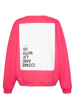 Load image into Gallery viewer, Liv Bergen Ella Graphic Sweater in Bright Rose
