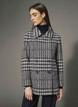 Load image into Gallery viewer, Cinzia Rocca double Breasted Hounstooth PeaCoat
