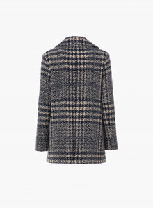 Cinzia Rocca double Breasted Hounstooth PeaCoat