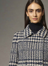 Load image into Gallery viewer, Cinzia Rocca double Breasted Hounstooth PeaCoat
