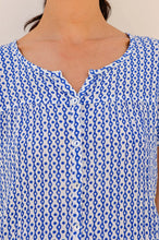 Load image into Gallery viewer, Aspiga Lisbon Blouse in Blue/White
