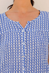 Aspiga Lisbon Blouse in Blue/White