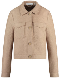 GERRY WEBER Boxy Blazer Jacket in Camel