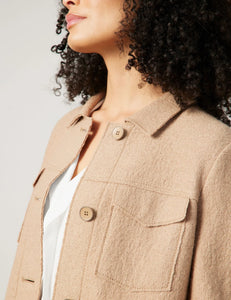 GERRY WEBER Boxy Blazer Jacket in Camel