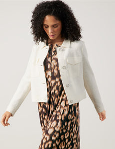 GERRY WEBER Boxy Blazer Jacket in White