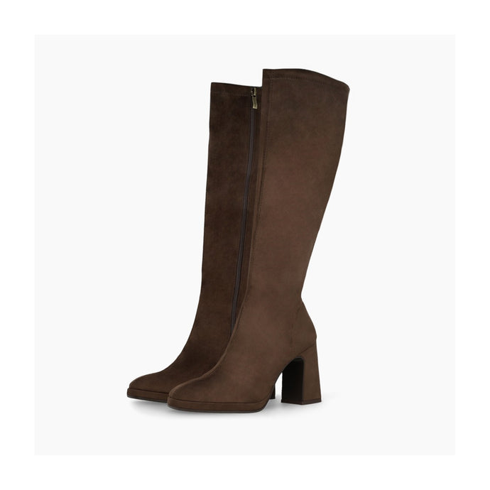 Lodi High Boots in Choc Suede
