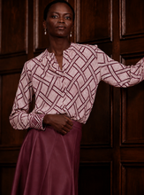 Load image into Gallery viewer, Herzen Heart Felt Blouse in Sakura Burgundy
