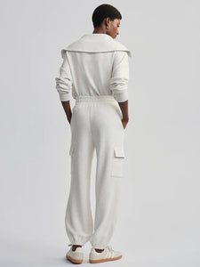 Varley Cargo Pants 27.5 Ivory Marl