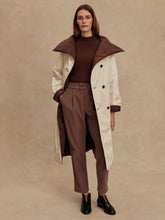 Load image into Gallery viewer, Varley Annalise Reversible Wrap Coat in Deep Mahogany
