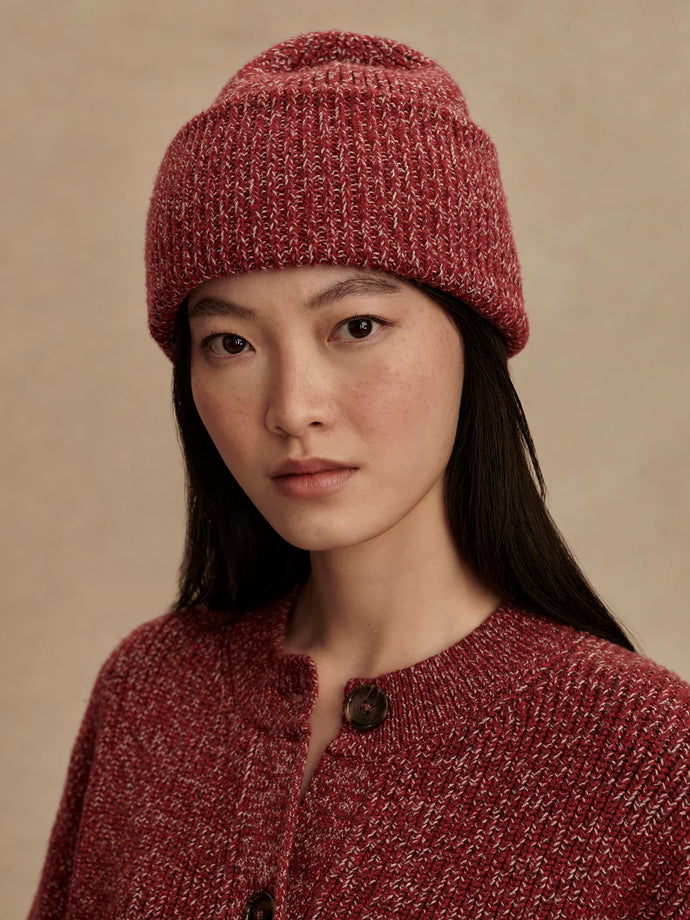 Varley Carly Beanie in Red Flecked