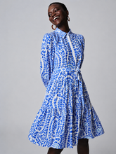 Load image into Gallery viewer, Herzen Dress 6058 in Blue White
