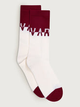 Load image into Gallery viewer, Varley Stellar Socks in Egret/Red Dahlia
