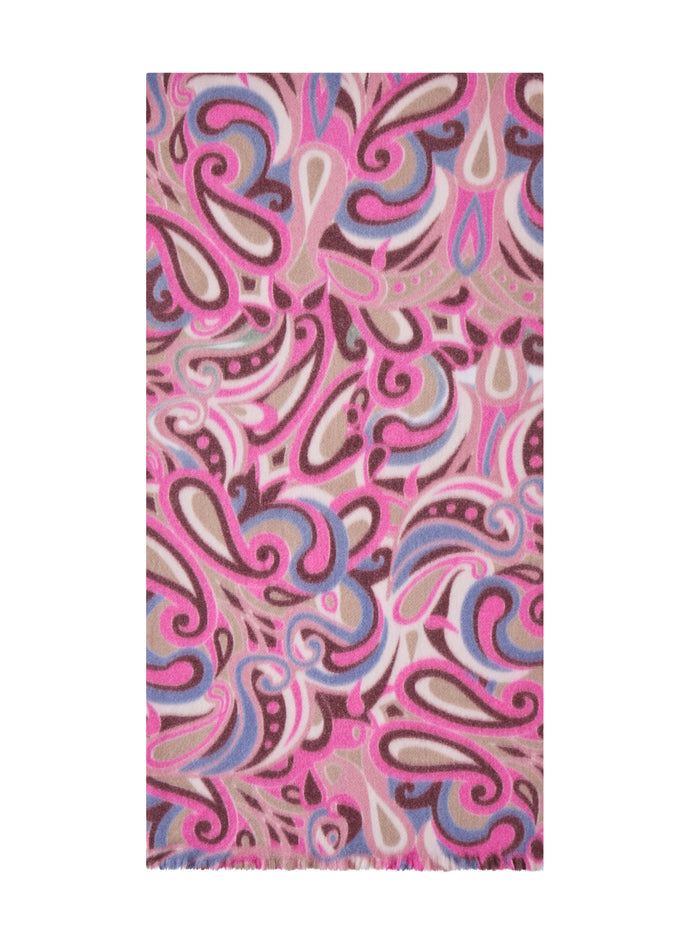 Codello Paisley Print Scarf in Pink