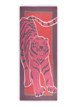 Load image into Gallery viewer, Codello Tiger Printed Scarf in Pink
