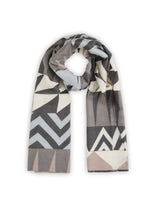 Load image into Gallery viewer, Codello Graphic Mix Printed Scarf in Grey
