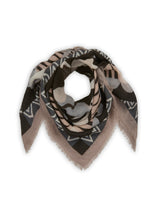 Load image into Gallery viewer, Codello Graphic Mix Square Printed Scarf in Grey
