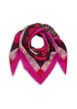 Load image into Gallery viewer, Codello Graphic Mix Square Printed Scarf in Pink
