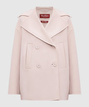 Load image into Gallery viewer, MaxMara Spadino Wool Pea Coat in Stone
