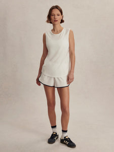 Varley Nolan Seamless Longline Tee in White