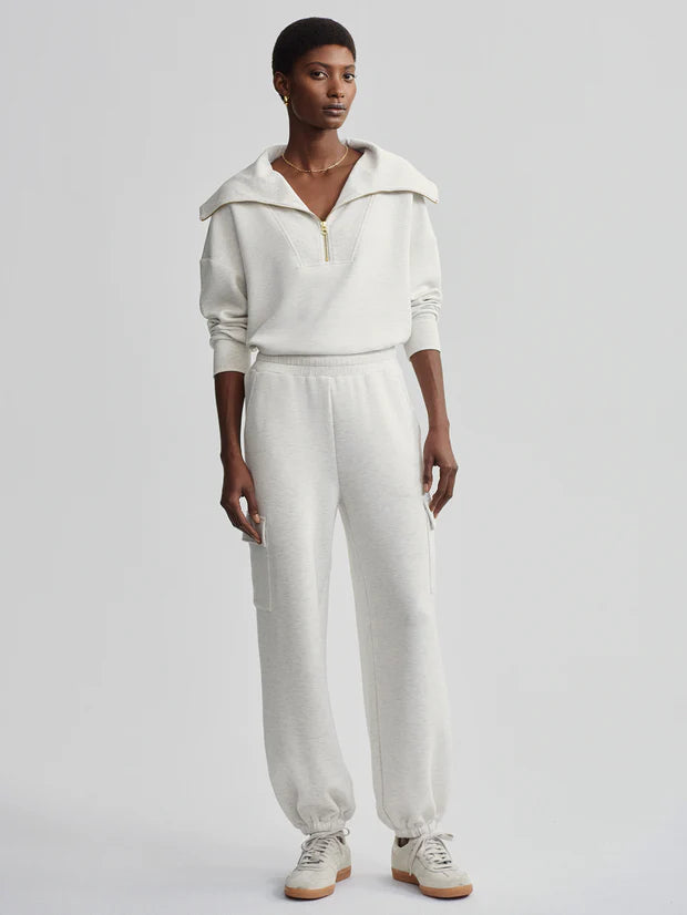 Varley Cargo Pants 27.5 Ivory Marl