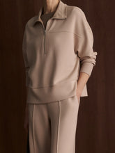 Load image into Gallery viewer, Varley Kayleigh Half Zip Sweater in Mushroom
