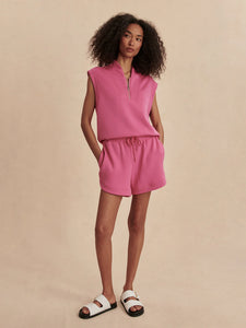 Varley Ollie High-Rise Shorts in Ibis Rose