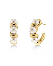 Load image into Gallery viewer, Edblad Margot Hoops L Gold

