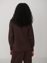 Load image into Gallery viewer, Varley Loxley Raglan Boyfriend Sweater in Coffee Bean
