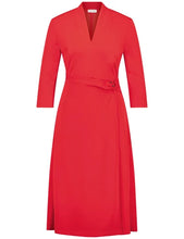 Load image into Gallery viewer, GERRY WEBER Elegant Dress with a Wrap-Over Effect in Red
