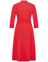 Load image into Gallery viewer, GERRY WEBER Elegant Dress with a Wrap-Over Effect in Red
