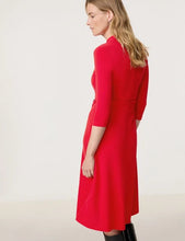 Load image into Gallery viewer, GERRY WEBER Elegant Dress with a Wrap-Over Effect in Red
