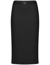 Load image into Gallery viewer, GERRY WEBER Elegant Pencil Skirt with a Belt Detail in Black
