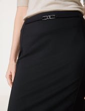 Load image into Gallery viewer, GERRY WEBER Elegant Pencil Skirt with a Belt Detail in Black
