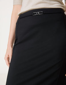 GERRY WEBER Elegant Pencil Skirt with a Belt Detail in Black