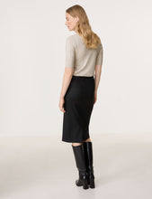 Load image into Gallery viewer, GERRY WEBER Elegant Pencil Skirt with a Belt Detail in Black
