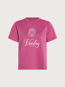 Varley Coventry Branded Tee in Ibis Rose
