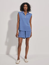 Load image into Gallery viewer, Varley Magnolia Zip Tank in Coronet Blue
