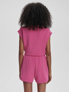 Varley Ollie High-Rise Shorts in Ibis Rose