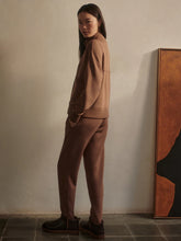 Load image into Gallery viewer, Varley Slim Zip Hem Pants in Golden Bronze Marl
