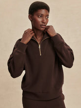 Load image into Gallery viewer, Varley Hawley Half-Zip Sweater in Coffee Bean
