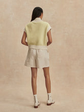 Load image into Gallery viewer, Varley Fowley Knit Top in Snow White/Limeade
