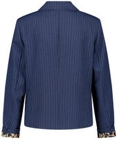 Load image into Gallery viewer, GERRY WEBER Fitted Blazer with Thin Stripes in Navy
